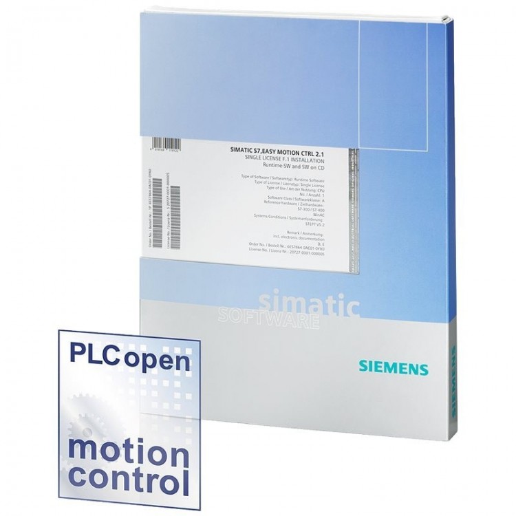 6ES7864-0AC01-0YX0 Siemens Simatic S7, Easy Motion Ctrl 2.0 Licenza Singola Per 1 Installazione