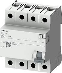 Siemens - 4 X 40A AC 30 mA A TYPE LEAKAGE CURRENT RELAY