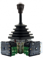 Spohn + Burkhardt - VNS0-2FV-N18AKRT-4P (2152261.11.7) - Joystick, dead man function, 4-0-4/4-0-4 switching, spring return, 2+2 contacts, 2×1  + 2×1 kΩ, TYPE VNSO. PT1095