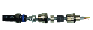 BARTEC - 000-000-506-668 - 822.012.0 - IECEX-ATEX CABLE-HOSE FITTING, NICKEL PLATED BRASS, EPDM SEAL CLAMPING RANGE: Ã˜5,5-8 MM, PAR "ANAMET EUROPE"