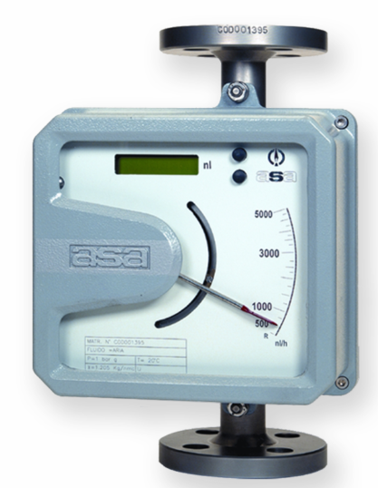 ASA - G6-3100/39 - VARIABLE AREA ROTAMETER, CONNECTION: 2 IN FLANGED RF 150, RANGE: 2500-25000 KG/HR, MATERIAL: SS316L; FFT: SCALE LENGTH: 100MM AND LINEAR, INDICATOR HOUSING: ALUMINIUM+ABS