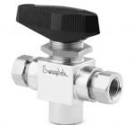 Swagelok - SS-83XKF4 3-way high pressure valve 1/4"