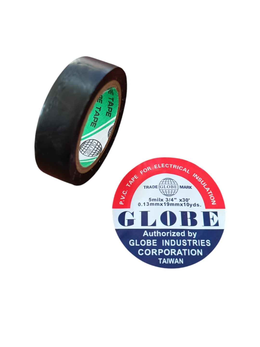 GLOBE - BLACK INSULATING TAPE 19MM STANDARD SIZE