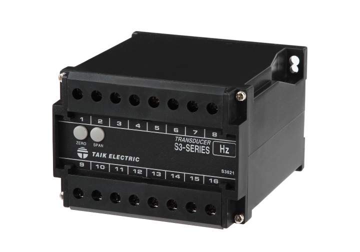 TAIK ELECTRIC - S3-FD-45-1-A4 - FREQUENCY TRANSDUCER - INPUT: 45-55 HZ, OUTPUT: 4-20 MA, CL: +/- 0.025% R.O.