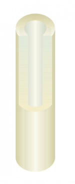 ERIKS - Silicone Rubber Nozzle 10015806 (for inner diameter 4 mm, thickness 2 mm)