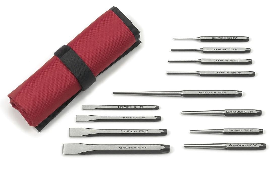 GEARWRENCH - KDT82305 12 PC PUNCH AND CHISEL SET