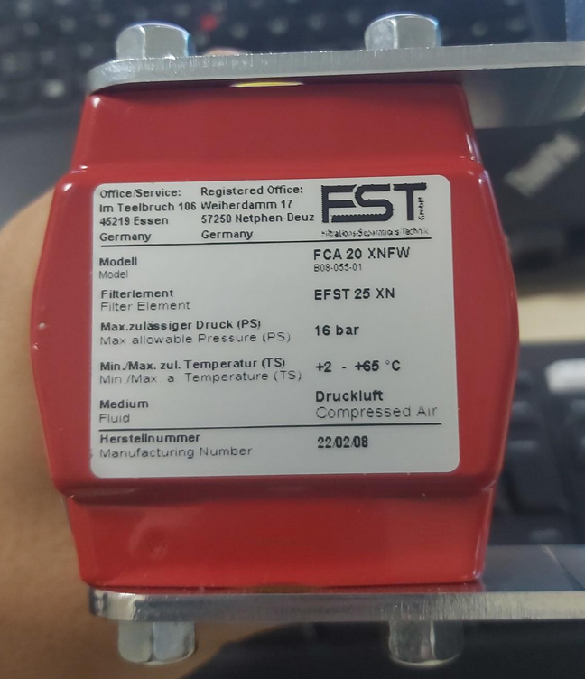 FST - FCA 20 XNFW EFST 25 XN MICROFILTER