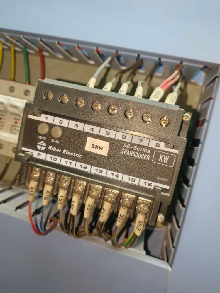 RIBAR ELECTRIC - Model: 50-WT-3A-545A4BN, Input: 380/220V 5A 50Hz, Output: DC 4-2-mA/3 KW Source: AC220V 50Hz Class: +/- 0.2% R.O