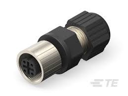 TE CONNECTIVITY - 1838274-2- M12 4P FLD SER CONN. FEMALE SKT SLDR 