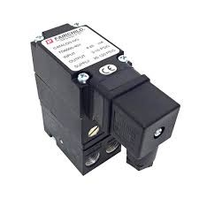 Fairchild - Model/Catalog No.: TD6000-401 - Type: I/P (Electro-Pneumatic) Transducer - Input Signal: 4–20 mA - Output Pressure: 3–15 PSIG - Electrical Connection: DIN 43650