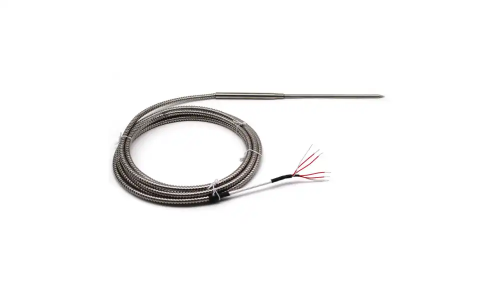 Prosensor - PT100 Temperature Tip Probe, 5mm Dia, 150mm Long, 3 Wire, Probe, Class A +250°C Max