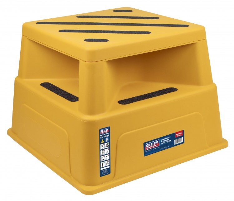 SEALEY - Heavy-Duty Platform Safety Step, 150kg Capacity, 370mm Height 