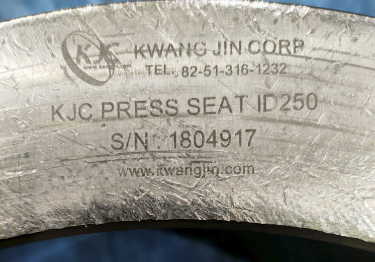 KJC PRESS SEAT ID250 S/N:1804917