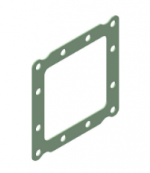 Vogelsang - Item: DFD.005.P - Pump flange seal 136-140 - Material: KLINGER® AF 42 - Material thickness: 2 mm