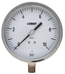 OMET - Bourdon tube pressure gauge, 100 mm diameter, 0-6 bar - Reference: MXG1